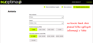 Lokata Bezkompromisowa BGŻ OPtima - ankieta banku