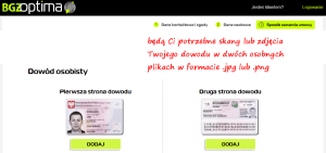 Lokata Bezkompromisowa BGŻ OPtima - skan dowodu