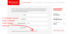 Santander Lokata Online Nowe Środki - dane kontaktowe