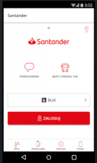 Lokata Mobilna Santander Bank Polska - aplikacja mobilna logowanie